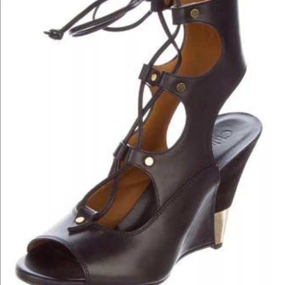 Chloe Shoes - Chloe lace up wedges size 5